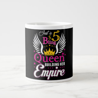 5 Bling Queen for women Ladies Paparazzi Grote Koffiekop