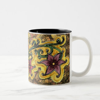 5 bloemen nieuw2 tweekleurige koffiemok