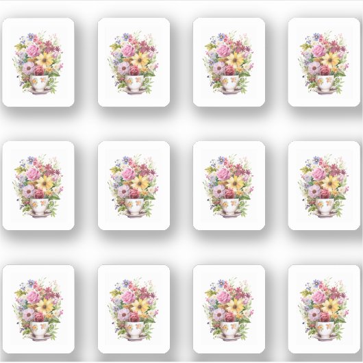 5 Bloemstuk Sticker (Voorkant)