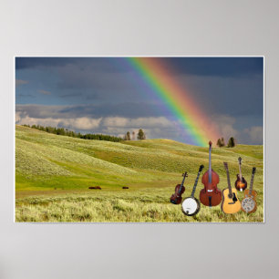 5 BLUEGRASS BAND POSTER