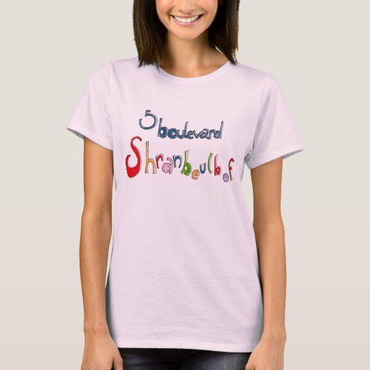 5 boulevard Shranbeulbof T-shirt (Voorkant)