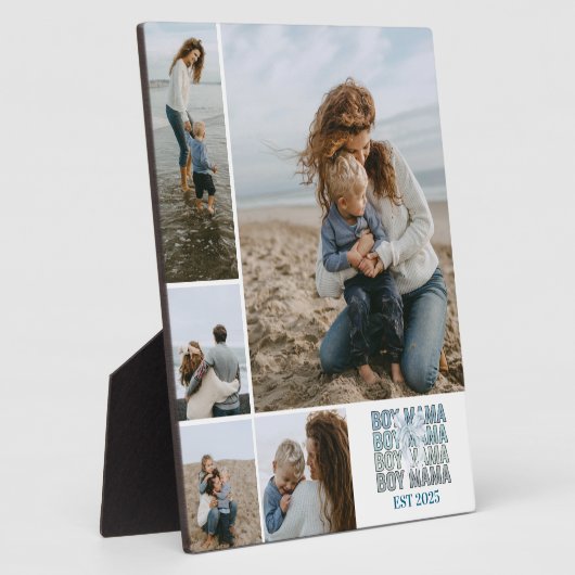 5 Boy Mama Custom Photo Collage Fotoplaat (Zijkant)