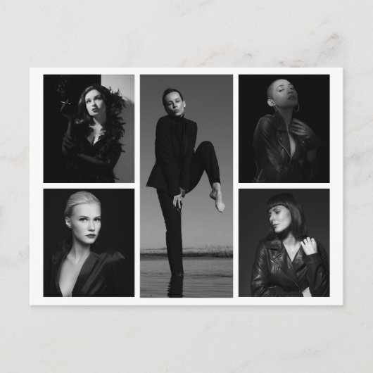 5 briefkaart voor bewerkbare begroeting (Voorkant)