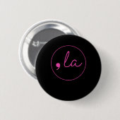 + 5 Cat Comma La Kamala Harris 2024 Ronde Button 5,7 Cm (Voorkant /achterkant)
