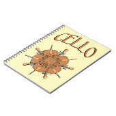 5 cello tekst notitieboek (Linkerzijde)