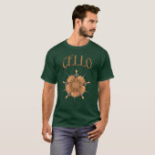 5 cello tekst t-shirt (Voorkant volledig)