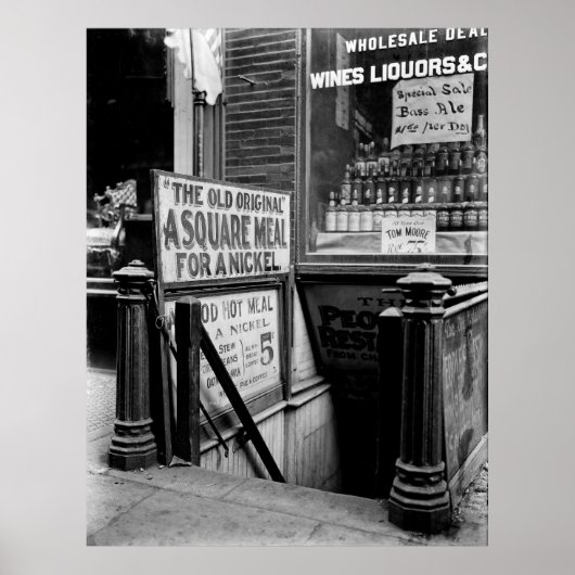 5 CENT BOWERK RESTAURANT POSTER (Voorkant)