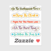 5 Challenge Quotes | Motivational & Inspirational Sticker (Vel)