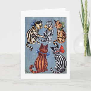 5 charmante Katten Louis Wain Kaart