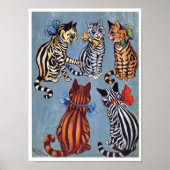 5 Charming Cats Louis Wain Poster (Voorkant)
