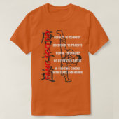 5 Codes Tang Soo do Martial Arts T-shirt (Design voorkant)