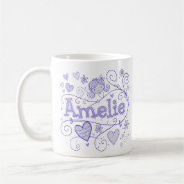 5 Color Amelie 1 - Doodle Koffiemok