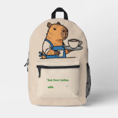 5. Cozy Vibes Capybara Bag Bedrukte Rugzak (Voorkant)