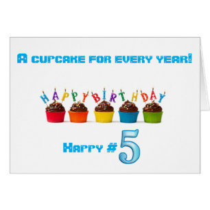 5 CUPCAKES VOOR UW ****5E VIERDERDAG *** HEBBEN GE