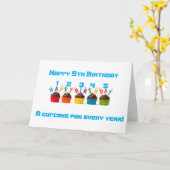 5 CUPCAKES VOOR UW ****5E VIERDERDAG *** HEBBEN GE KAART (Gele Bloem)