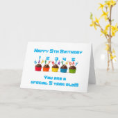 5 CUPCAKES VOOR UW ****5E VIERDERDAG *** HEBBEN GE KAART (Gele Bloem)