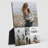 5 Custom Photo Collage Best Mom Ever  Fotoplaat (Zijkant)