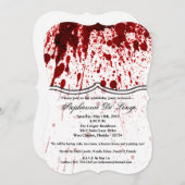 5 dagen per dag Uitnodiging Bloedplaatje Vampier G (Voorkant / Achterkant)