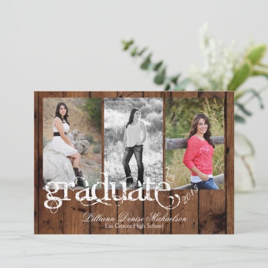 5 dagen per week7 bekendmaking van Rustic Barn Woo Aankondiging (Staand voorkant)