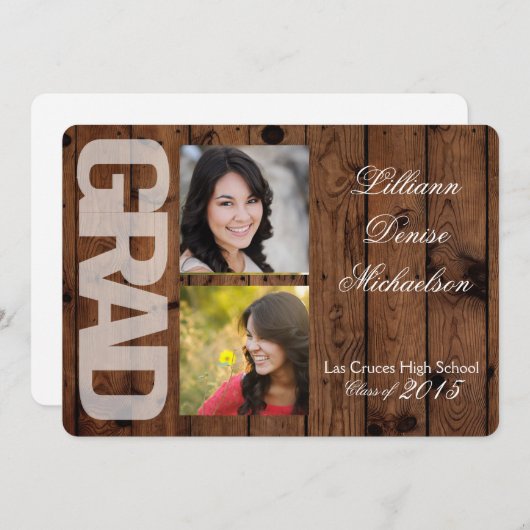 5 dagen per week7 bekendmaking van Rustic Barn Woo Aankondiging (Voorkant / Achterkant)