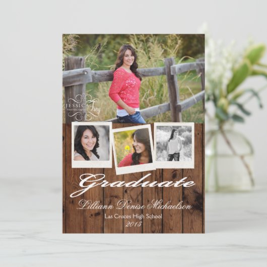 5 dagen per week7 bekendmaking van Rustic Barn Woo Aankondiging (Staand voorkant)