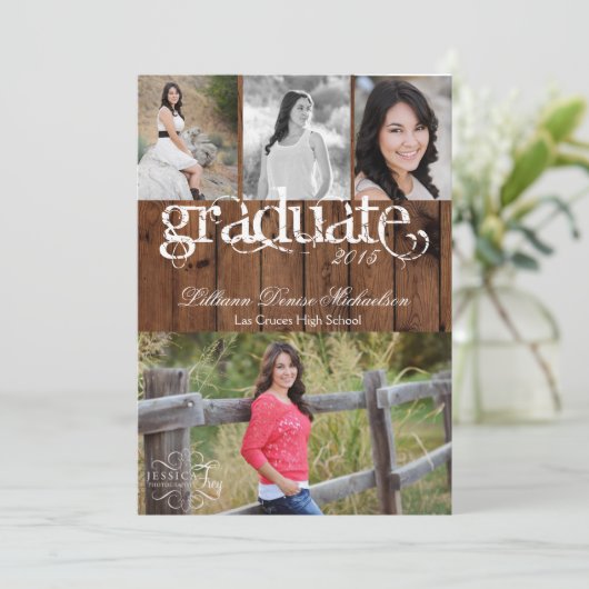 5 dagen per week7 bekendmaking van Rustic Barn Woo Aankondiging (Staand voorkant)