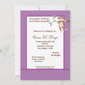 5 dagen per week7 Paarse apenwedstrijd uitnodigen Kaart (Voorkant)