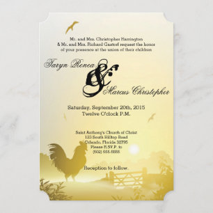 5 dagen per week7 Uitnodiging voor bruiloft Sunny 