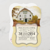 5 dagen per week7 Uitnodiging voor bruiloft - Zonn (Voorkant / Achterkant)