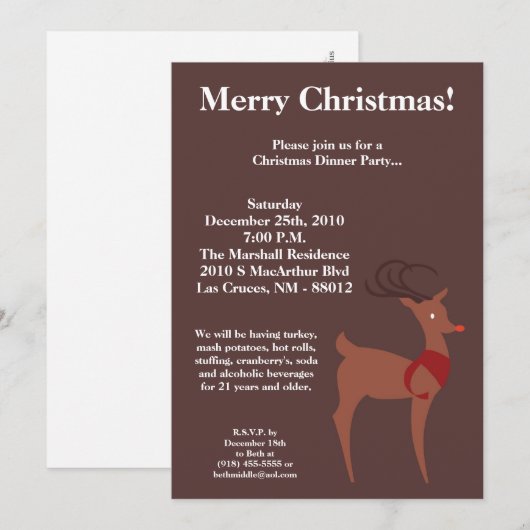 5 dagen per week7 uitnodiging voor een koninklijke (Voorkant / Achterkant)