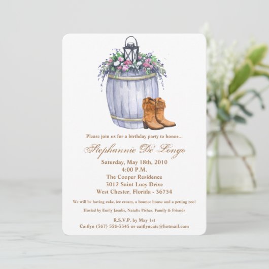 5 dagen per week, 7 dagen per dag, Uitnodiging zom (Staand voorkant)