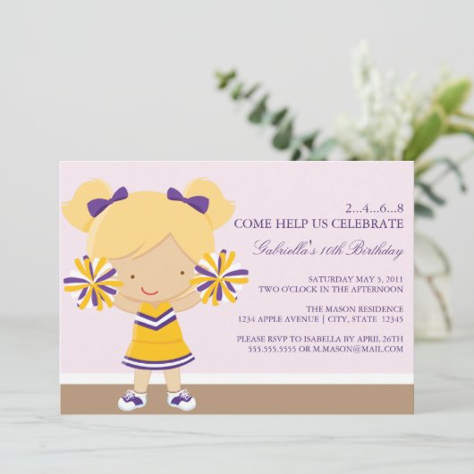 5 dagen per week, 7 dagen per week, Paars-goudkoor Kaart (Staand voorkant)