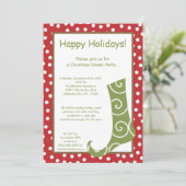 5 dagen per week 7 dagen 'Red Green Stocking kerst Kaart (Staand voorkant)