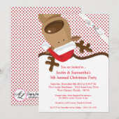 5 dagen per week 7 kerst - Uitnodiging voor Kerstm (Voorkant / Achterkant)