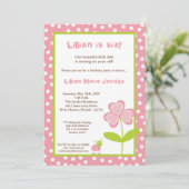 5 dagen per week 7 voorjaars Dame Bug Birthday Par Kaart (Staand voorkant)