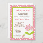 5 dagen per week 7 voorjaars Dame Bug Birthday Par Kaart (Voorkant / Achterkant)