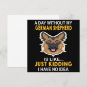 5 dagen zonder mijn Duitse herder is als gewoon Ki Kaart (Voorkant / Achterkant)