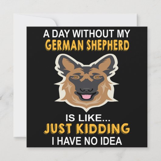 5 dagen zonder mijn Duitse herder is als gewoon Ki Kaart (Voorkant)