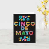 5 De Mayo Cinco De Mayo Hoed Maraca  Kaart (Gele Bloem)
