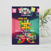 5 de Mayo party Invitation Kaart (Staand voorkant)