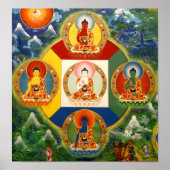 5 Dhyani Buddhas Poster (Voorkant)