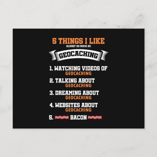 5 Dingen die ik leuk vind om de Pastime GPS-naviga Briefkaart (Voorkant)