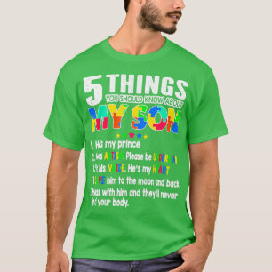 5 dingen die je moet weten over mijn Son Autism T-shirt