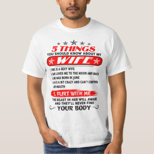 5 DINGEN DIE JE MOET WETEN OVER MIJN vrouw 06 T-shirt