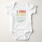 5 Dingen moeten weten over mijn oom niece shirten Romper (Voorkant)