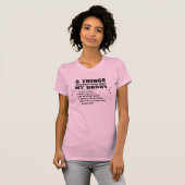 5 dingen voor dochter t-shirt (Voorkant volledig)