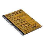 5 dodelijke termen notitieboek (Rechterzijde)