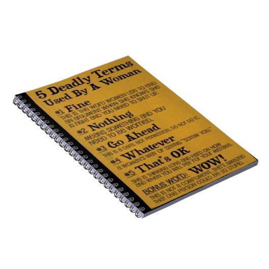 5 dodelijke termen notitieboek (Rechterzijde)