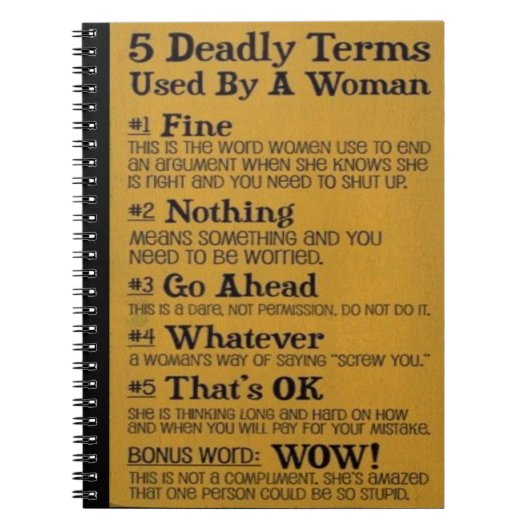 5 dodelijke termen notitieboek (Voorkant)