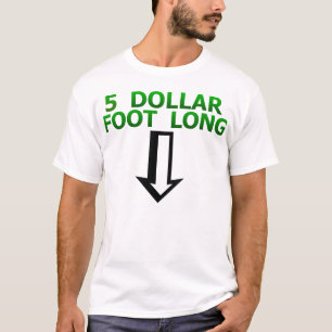 5-dollar lange roet T-shirt